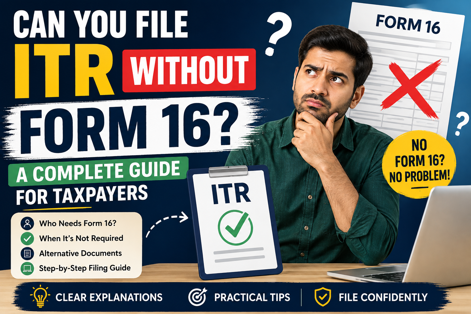 Can You File ITR Without Form 16? A Complete Guide For Taxpayers